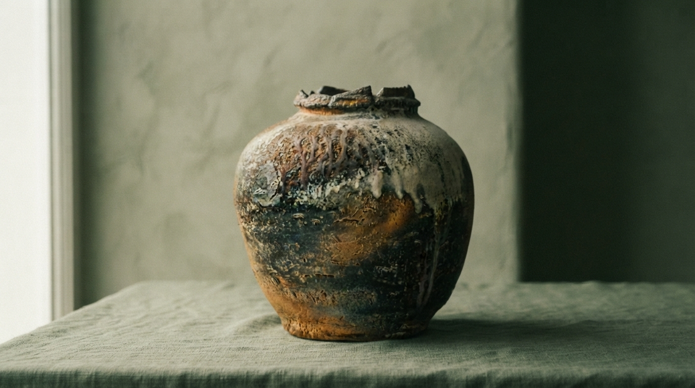 Editorial illustration for From Kitchen Shelf to Museum Pedestal: How American Studio Pottery Became Fine Art