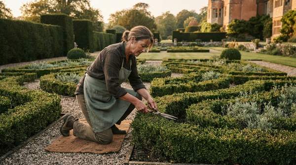 Editorial illustration for How to Design a Formal Garden: A Guide to Knot Gardens and Parterres