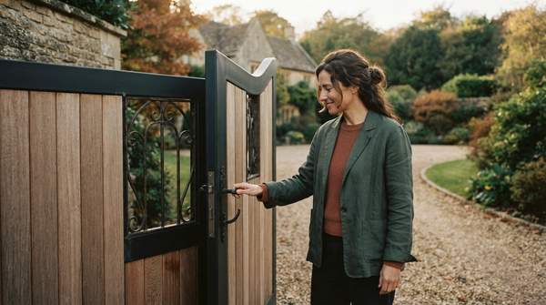 Editorial illustration for Modern, Traditional, or Bi-fold: Choosing the Estate Gate That Fits Your Property